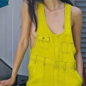 UO Camille Linen Overalls